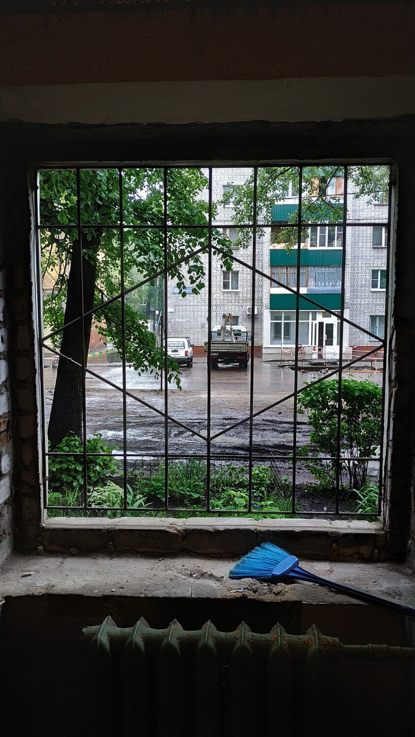 окна, улица, здание, из окна, мрачный вид из окна