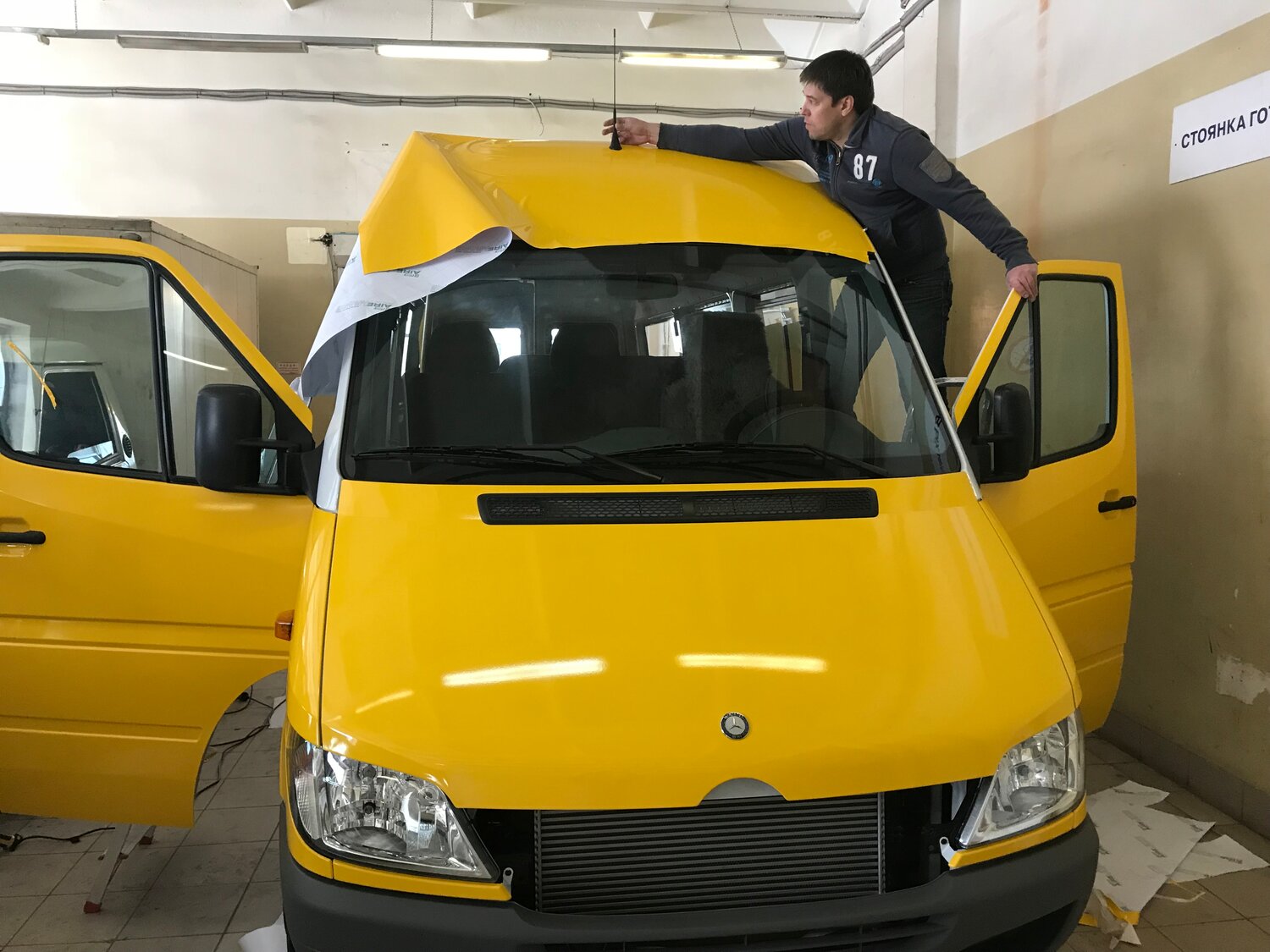 авто, mercedes-benz sprinter, автомобиль, mercedes-benz, желтая маршрутка мерседес