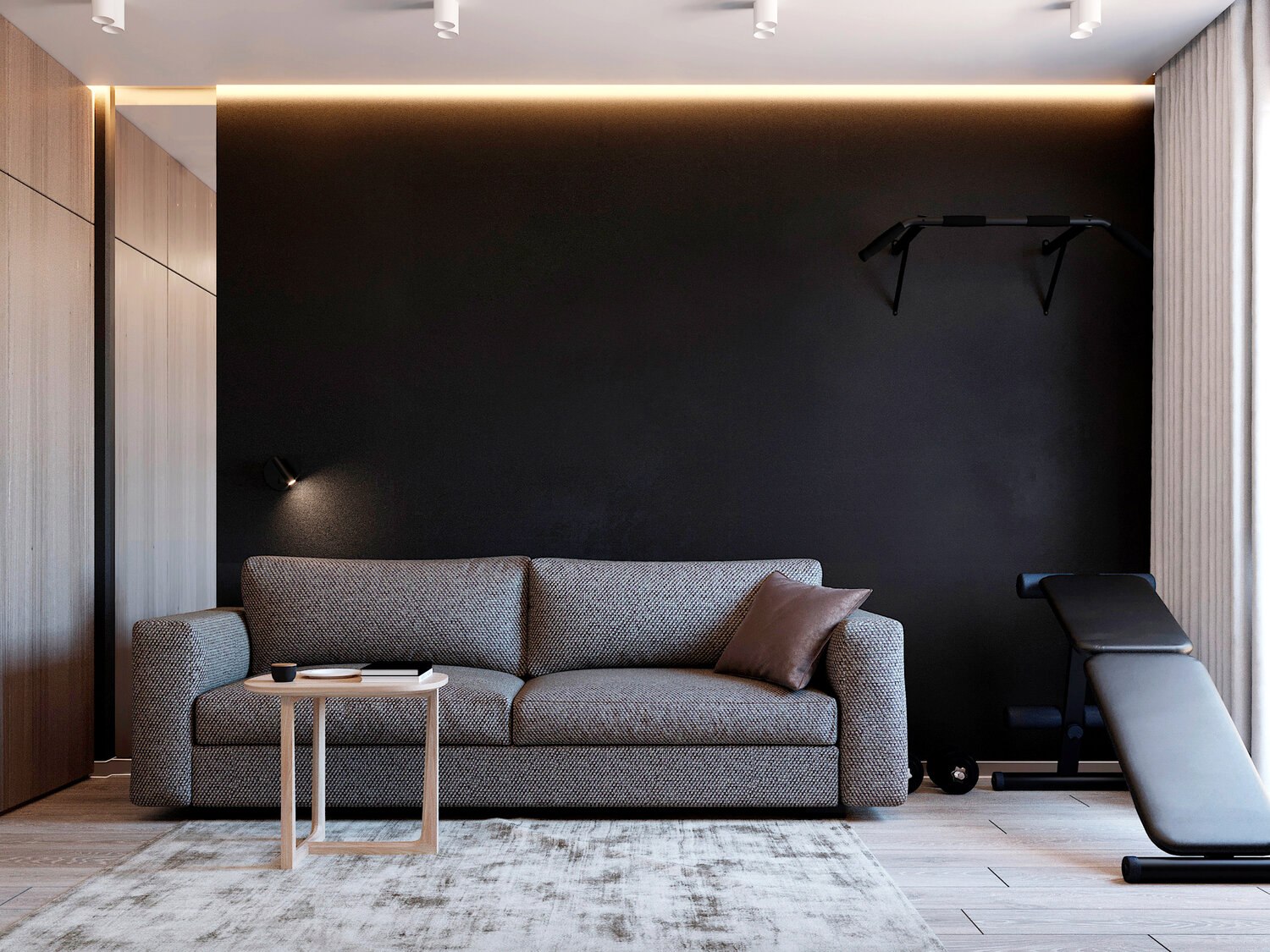 дизайн интерьера, гостиная в современном стиле, минимализм в интерьере, интерьер, дизайн квартир