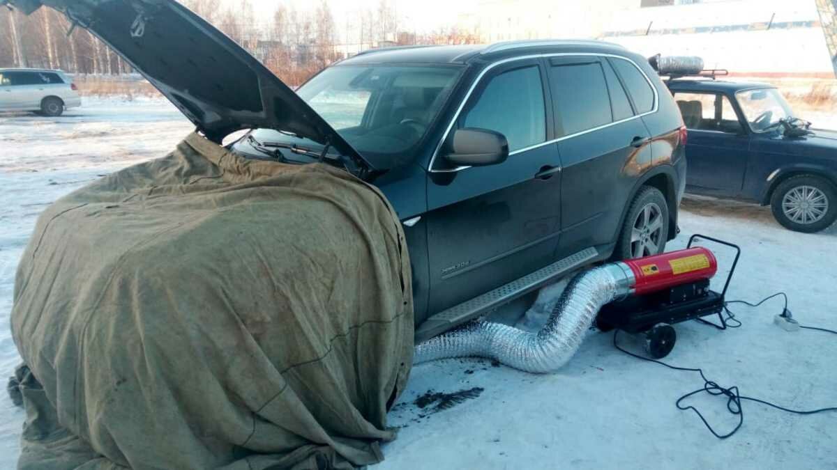 отогрев легковых автомобилей, отогрев авто, отогрев авто пуск, отогрев автомобиля пушкой, отогрев автомобиля