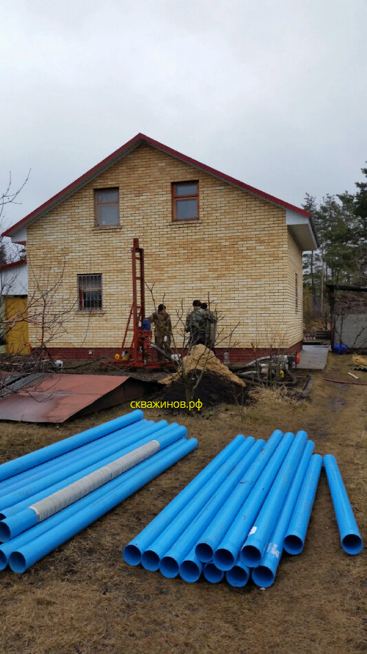 210 труба для скважины, труба для скважины обсадная 195, пластиковая труба для дачной скважины, бурение скважин на воду, труба для бурения скважин на воду