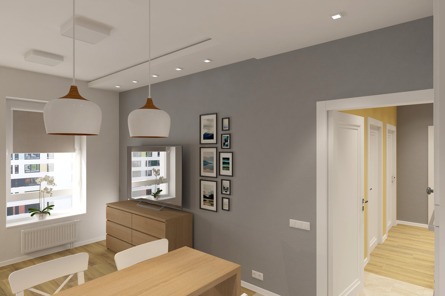 грин парк кухня гостиная, интерьер квартиры, дизайн проект двухкомнатной квартиры, инград отделка квартир, дизайн светлой квартиры