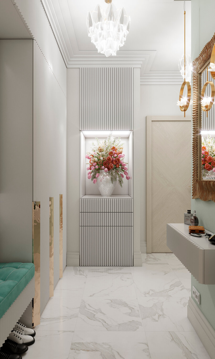 интерьер коридора, дизайн интерьера, прихожая интерьер, дизайн прихожей, дизайн проект прихожей
