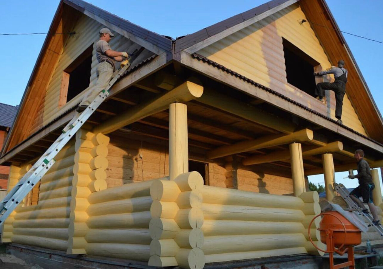 сруб дома из бревна, сруб дома, дом из сруба, дом из оцилиндрованного бревна, дом сруб