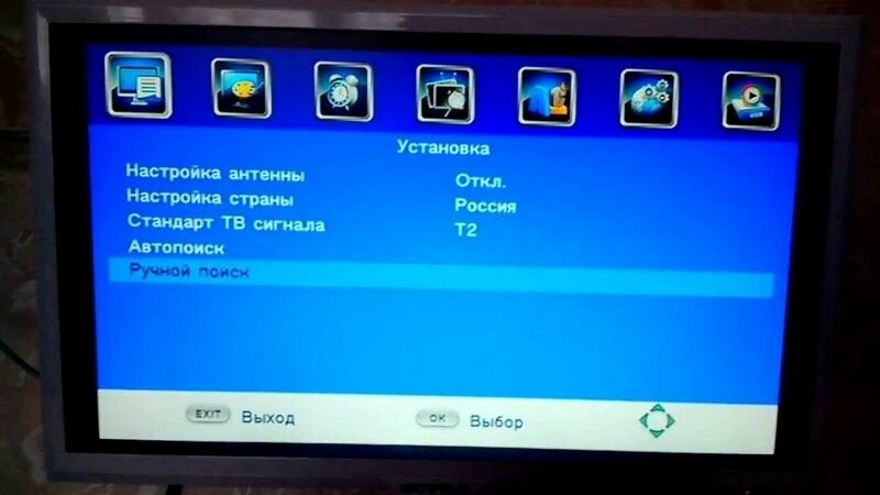 настройка тв приставки, питание антенны от dvb-t2 ресивера, настройка телевизора, автопоиск каналов в приставке dvb t2, тв приставка