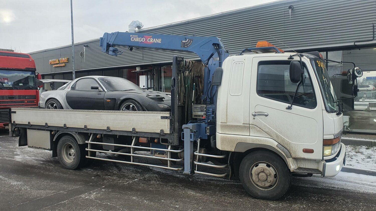 манипулятор 5 тонн, эвакуатор с манипулятором, хино манипулятор, манипулятор, грузовик манипулятор