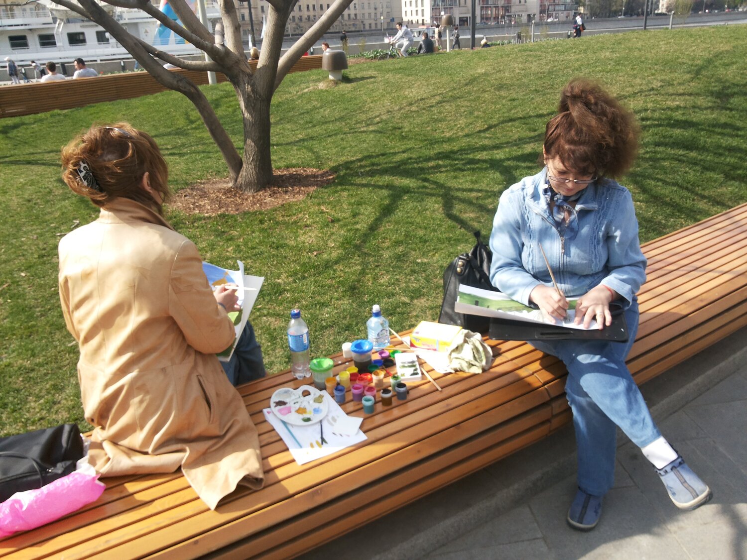 Занятие с репетитором по живописи