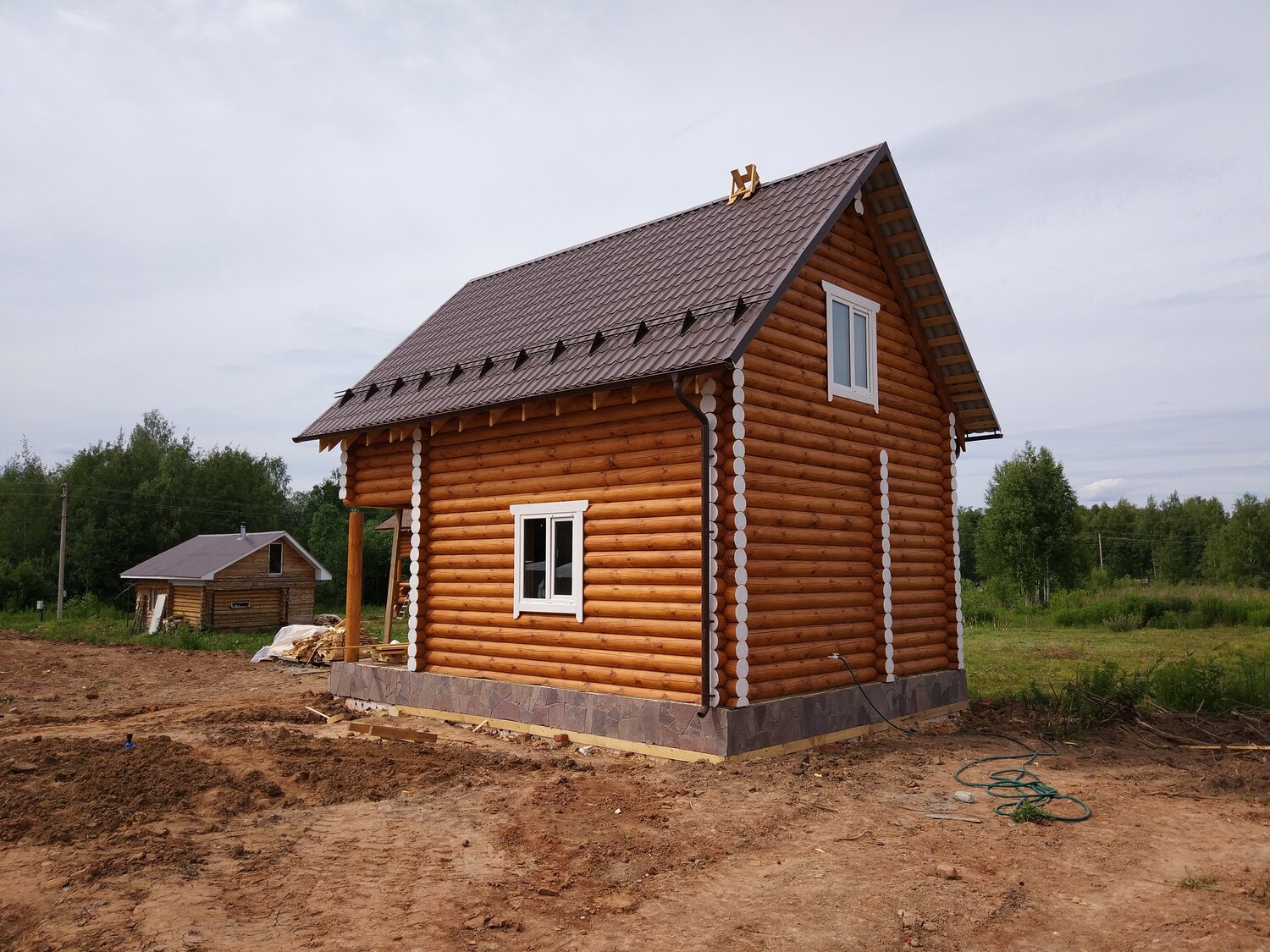 деревянный дом, сруб, дом, строительство деревянного дома, деревянный сруб 6 на 6