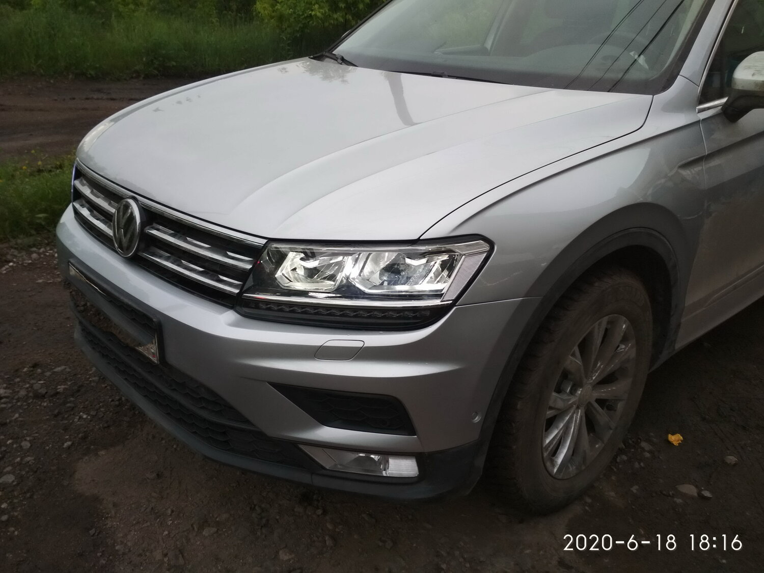 Устранение аварии передней части фольцваген тигуан