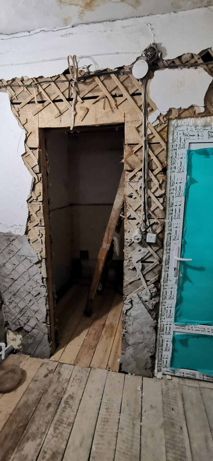 дверь, окна, заброшенный дом, заброшенный, здание