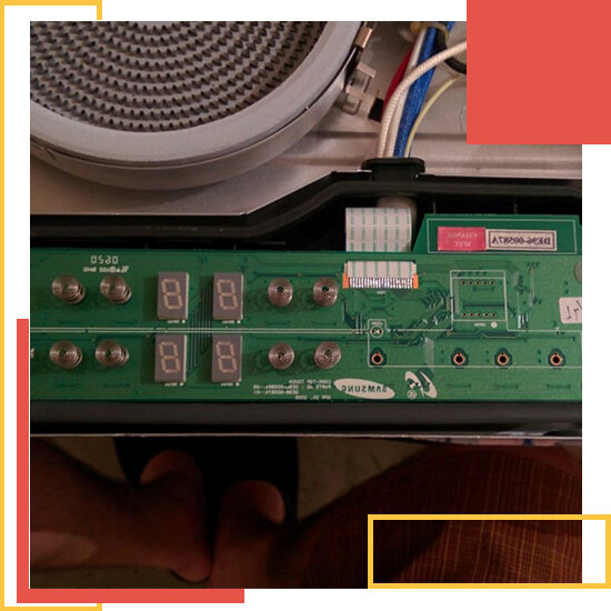плата управления варочной поверхности zanussi zkt 663lx, electrolux ehs 60200x плата, ремонт электронного блока управления варочной поверхности, деталь, zanussi zkt663lx блок управления