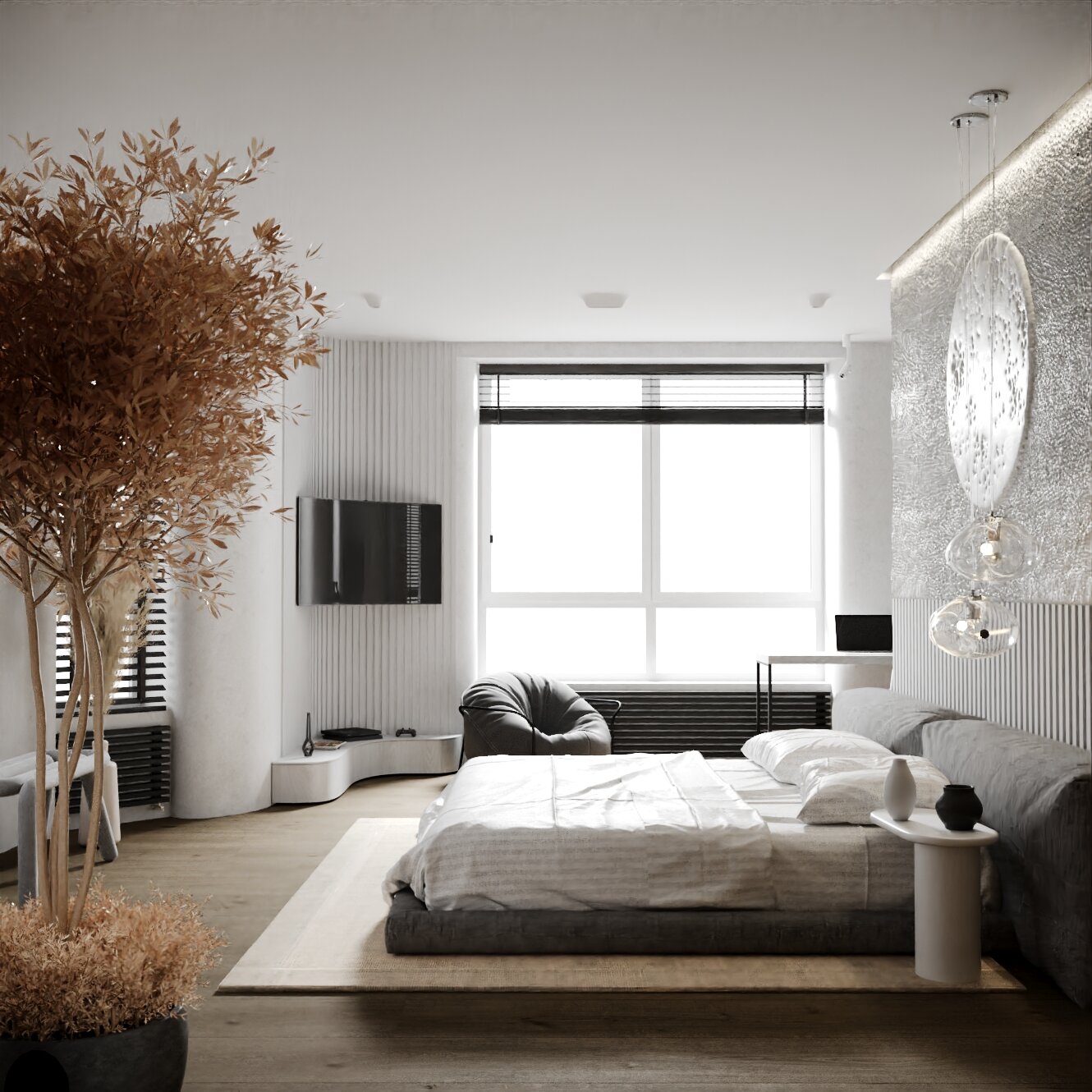 интерьер дизайн спальни, спальня в современном стиле, спальня интерьер, дизайн интерьера, современные спальни