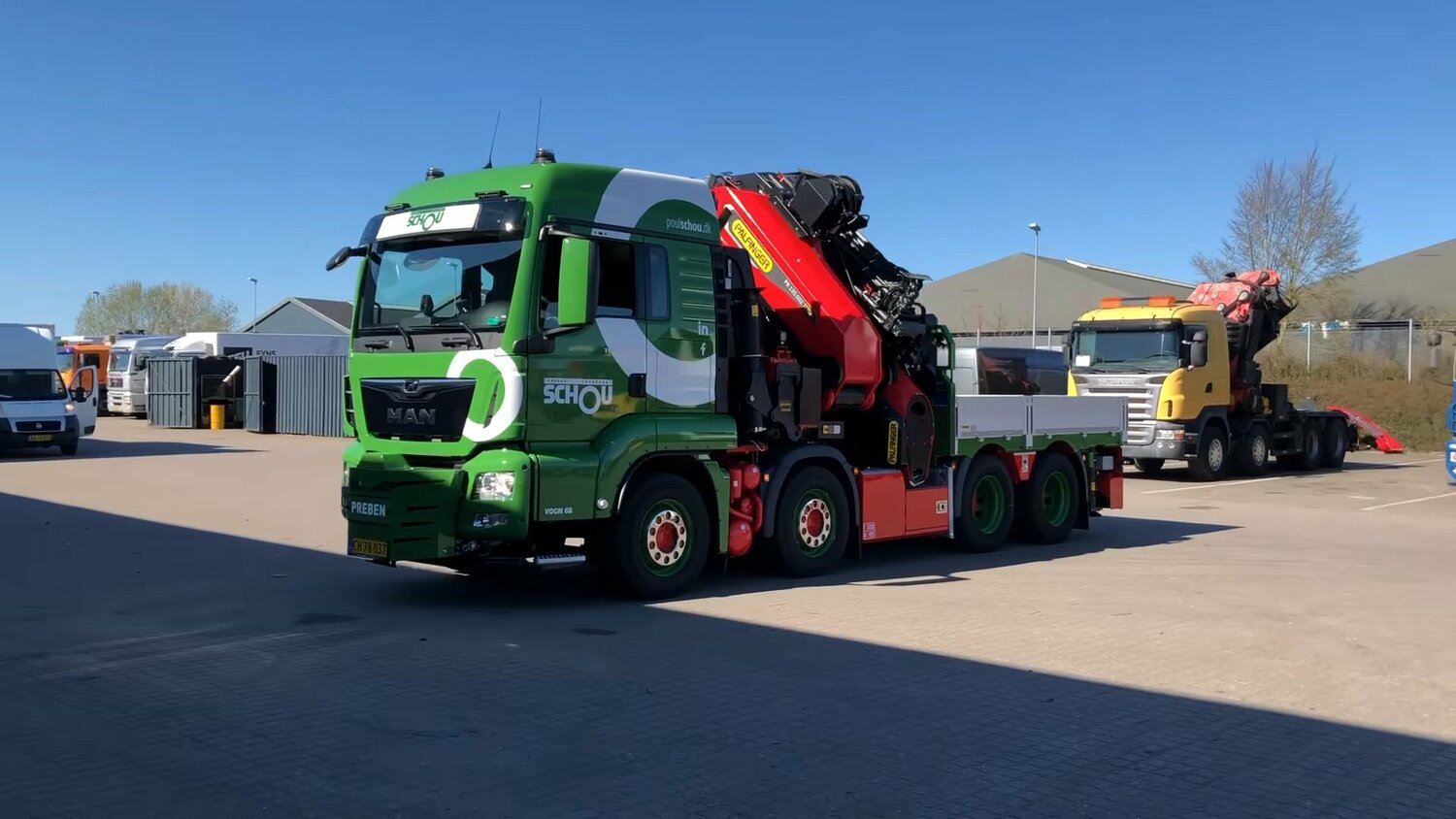 кму fassi f2150ral.2, palfinger scania 92002, вольво 750 palfinger, большой грузовик, техника