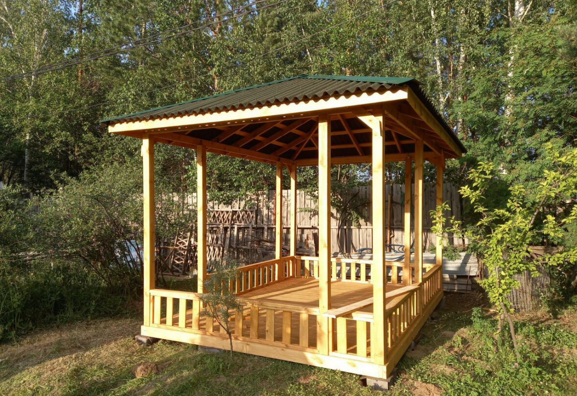 беседка деревянная, беседка, беседка для дачи, беседка деревянная 3х3, садовая беседка