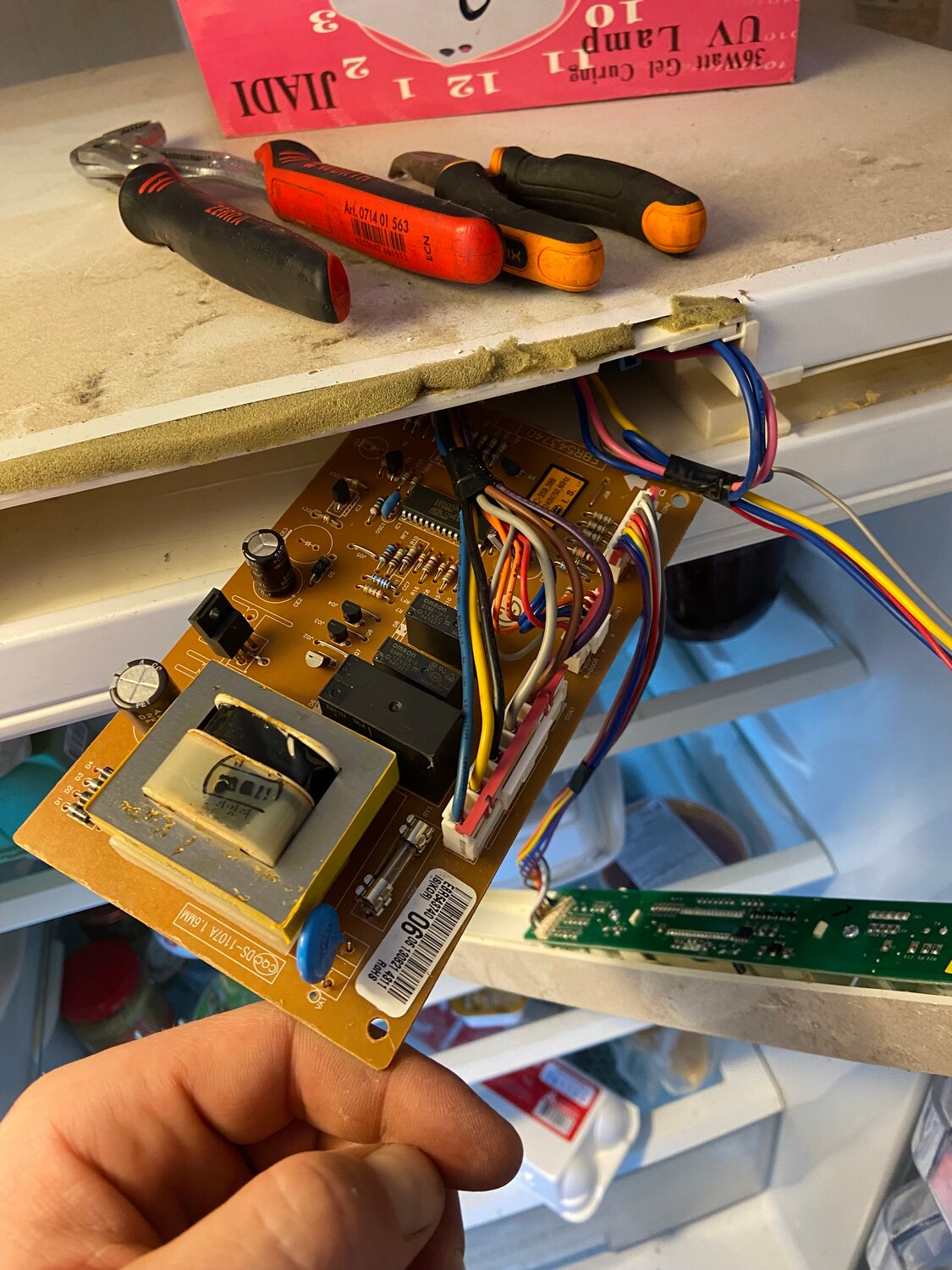 модуль управления холодильника, электронный модуль управления холодильника, плата управления, модуль управления холодильника lg, управление холодильником