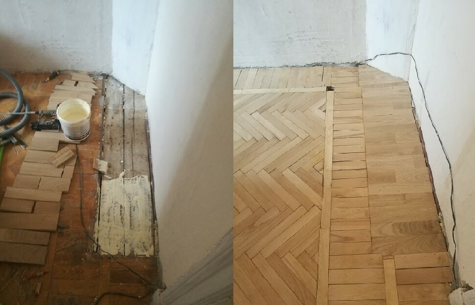 старый щитовой паркет, реставрация паркетной доски своими руками без циклевки, паркет, щитовой паркет укладка, пол