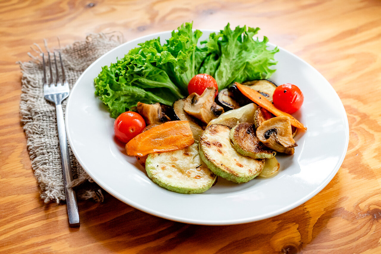 салат, овощи гриль, полезные салаты, вкусные теплые салаты, еда