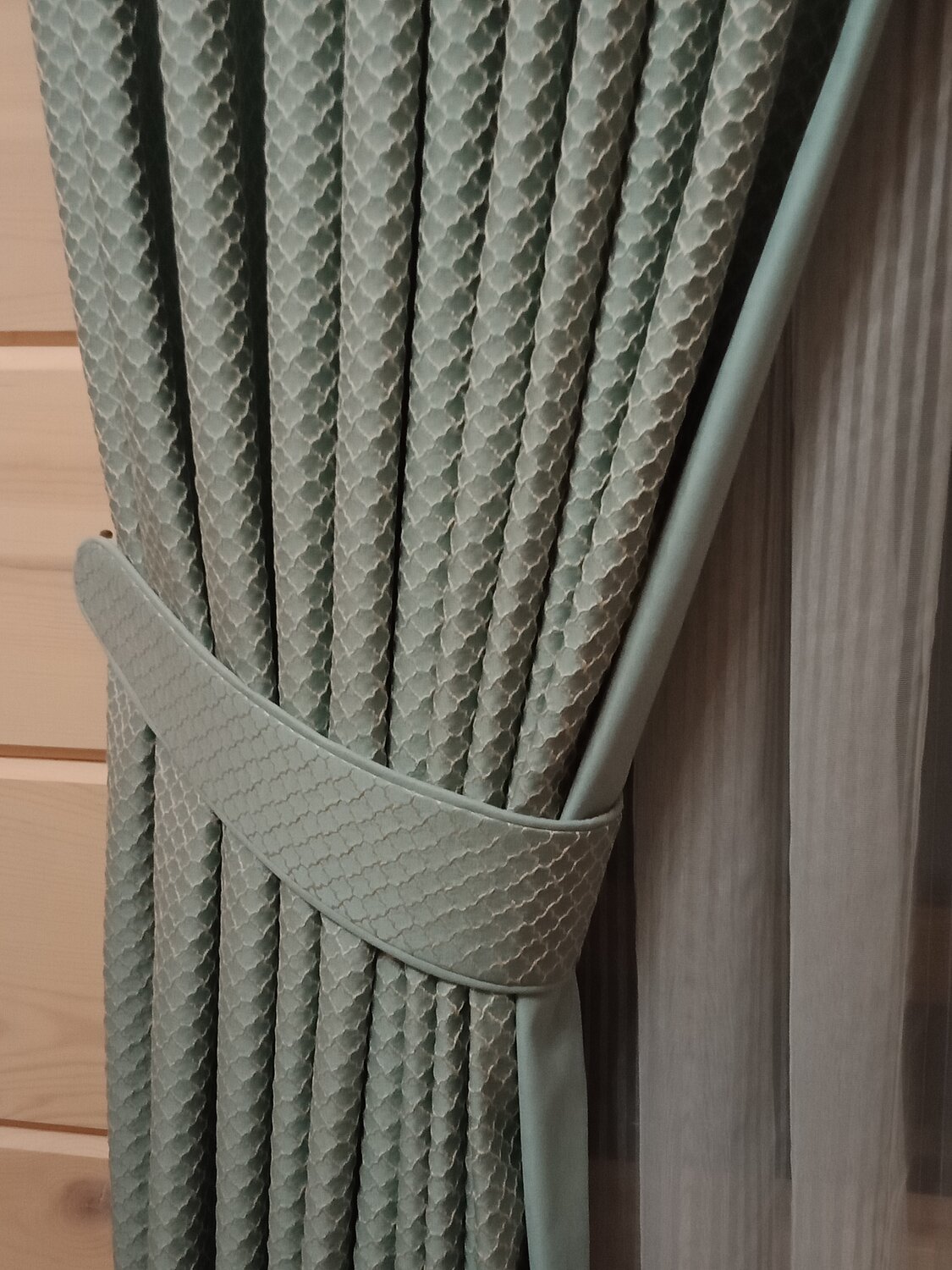 портьеры с направляющей веревкой, современные подхваты для штор, подхваты для штор, шторе, комплект штор «лерониос (пыльная роза)