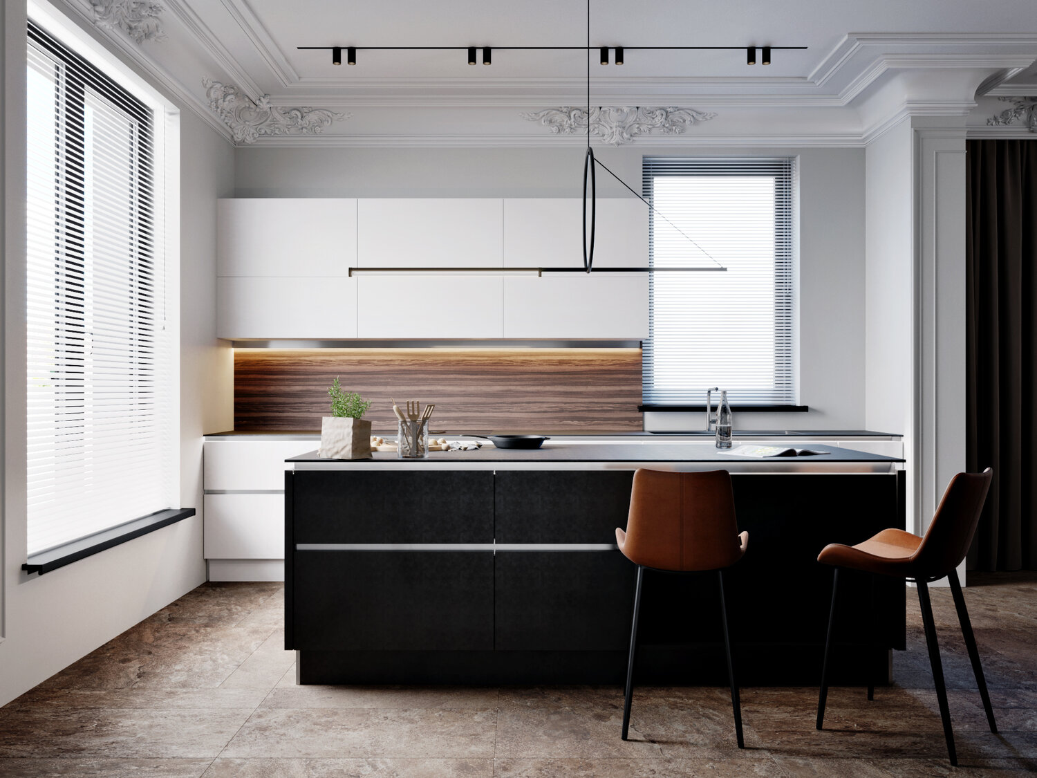 дизайн кухни, кухни в городском стиле, дизайн интерьера, интерьер кухни, кухня