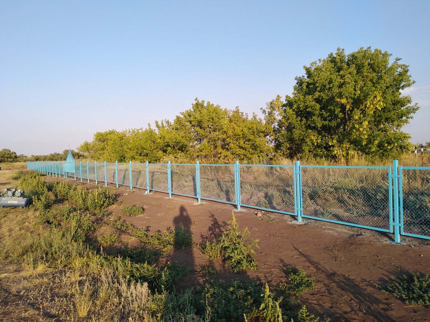 ограждение на кладбище, забор, еврорабица забор, периметральное ограждение егоза, участок