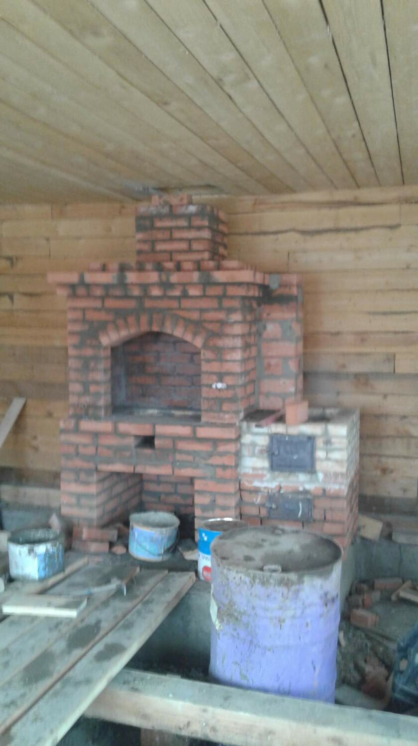 печник, печи русские с боковым камином, русская печь, русская печь труба, печи и камины