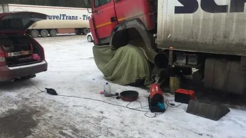 отогрев машины тепловой пушкой, отогрев грузовой машины, отогрев авто и прикурить фура, отогрев грузовых автомобилей екатеринбург, отогрев автомобиля пушкой