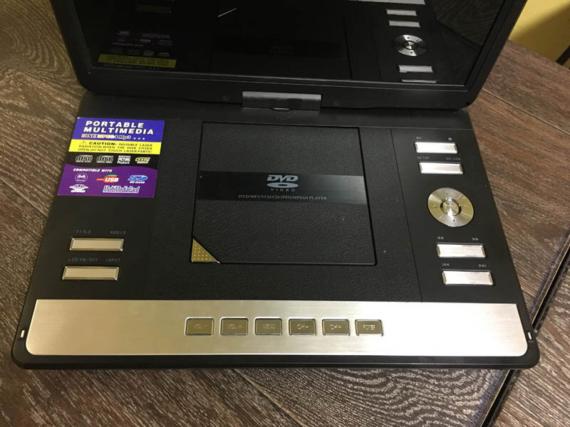 техника, dvd-плеер xpx ea-1159, бытовая электроника, китайский panasonic портативный двд плеер с тв тюнером 2007 год, экран