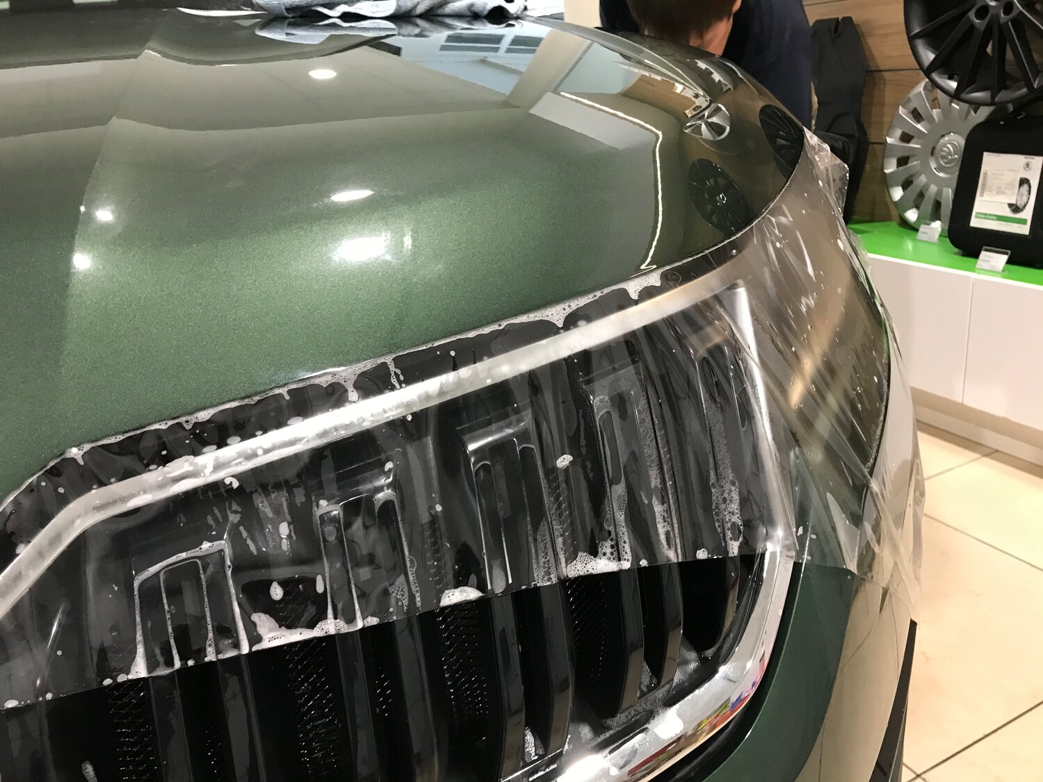 автомобиль, авто, антигравийная защита кузова шкода кодиак, антигравийная пленка never scratch, škoda auto