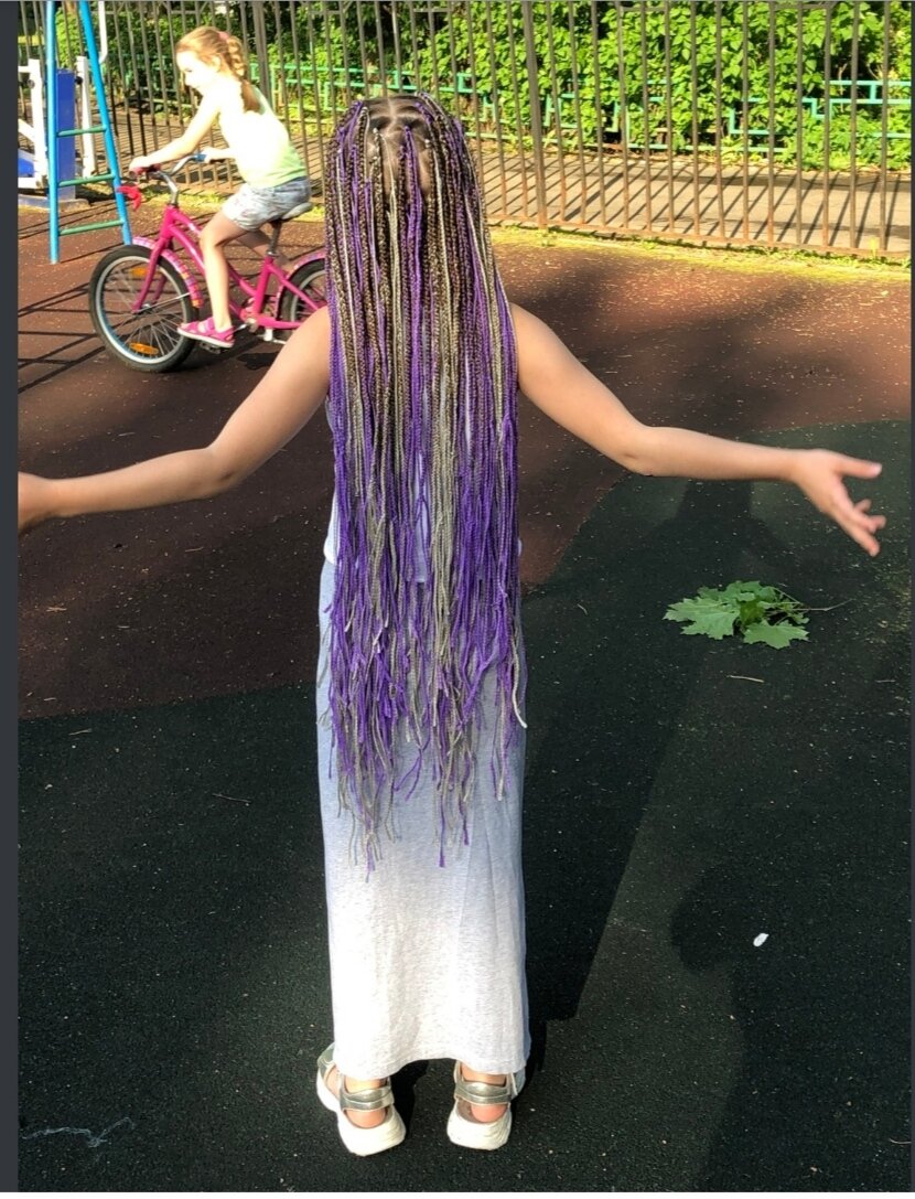 зизи фиолетовые, плетение кос, афрокосы сплит, дреды меняющие цвет на солнце, кос