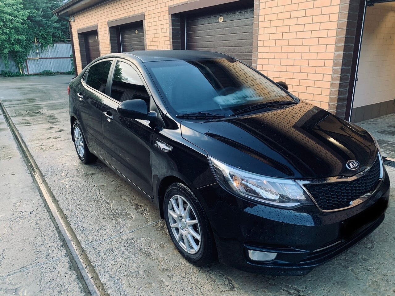 киа рио 2014 седан черный, kia rio, hyundai solaris, хендай солярис 2016 черный, Kia Rio III Рестайлинг