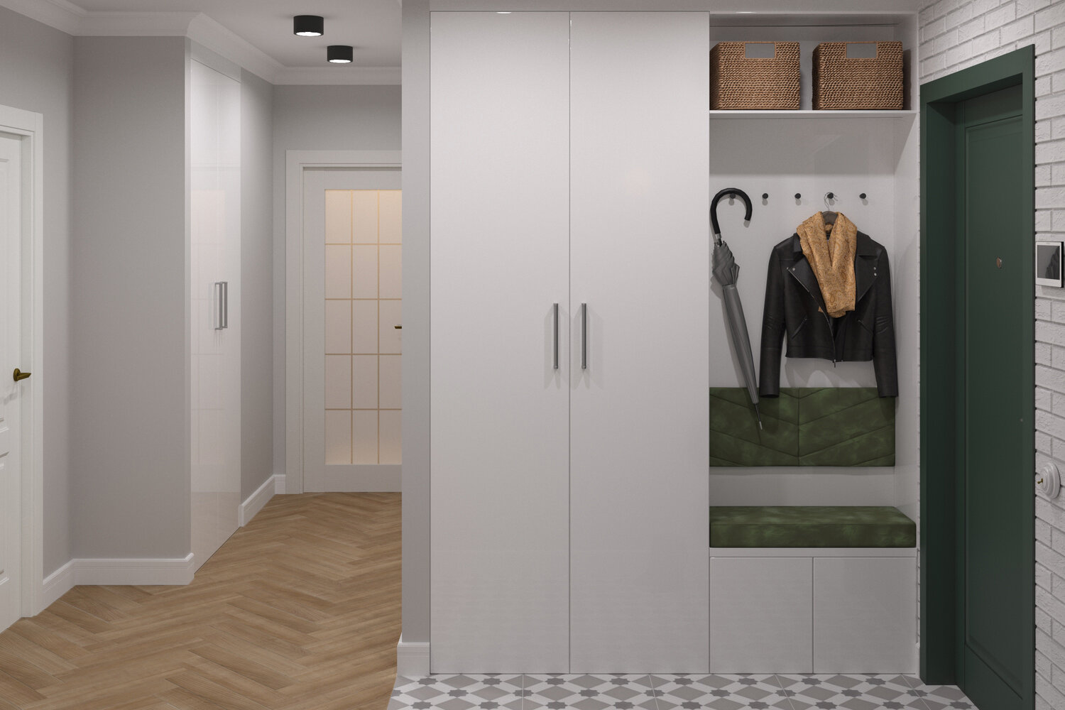 шкаф в прихожую в скандинавском стиле, прихожая, прихожая стиль, прихожая в минималистичном стиле, прихожая в скандинавском стиле с встроенным шкафом