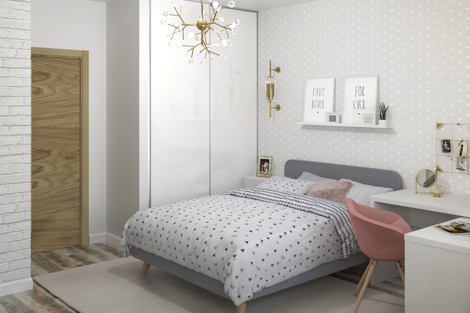 интерьер, дизайн интерьера, спальни, дизайн спальни, покрывало cleo muscat 230х250 см