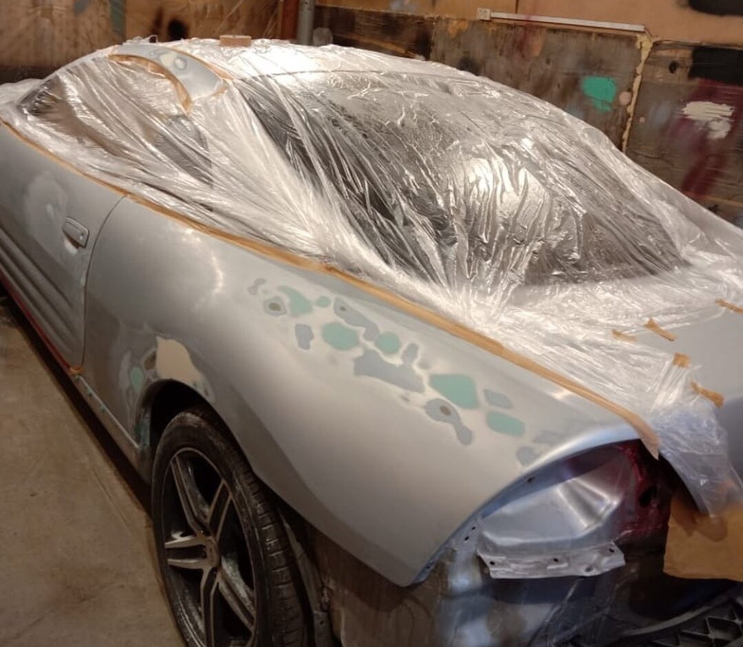 местная покраска крыла., подготовка к покраске крыла автомобиля, авто, покраска, покраска крыла