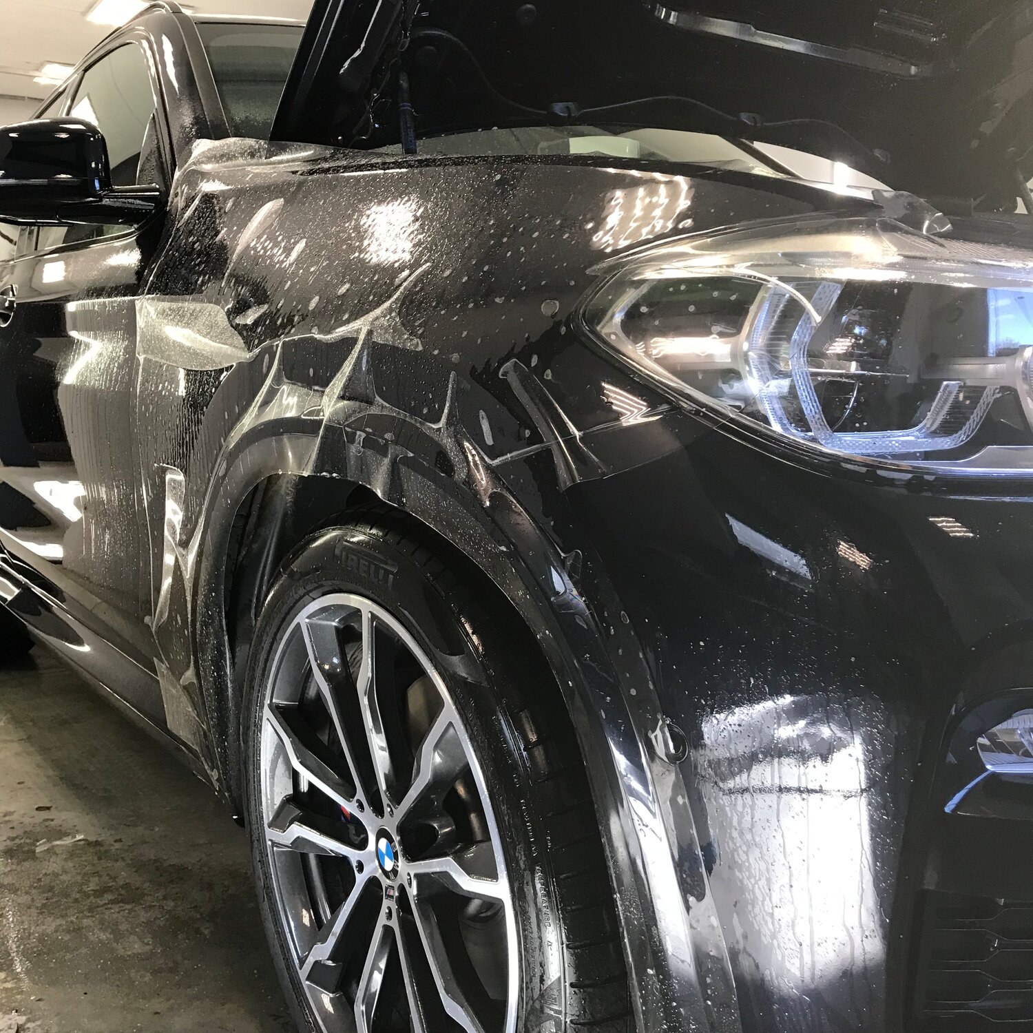 автомобиль, авто, инфинити qx80 в пленке, разбитый инфинити qx80, saint детейлинг
