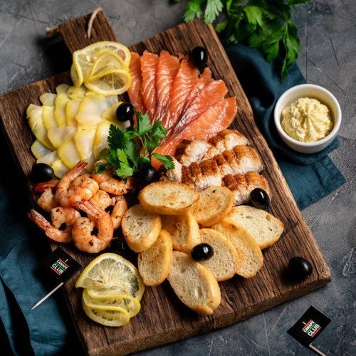 рыбное ассорти, рыбное ассорти с морепродуктами, еда, морепродукты, закуска