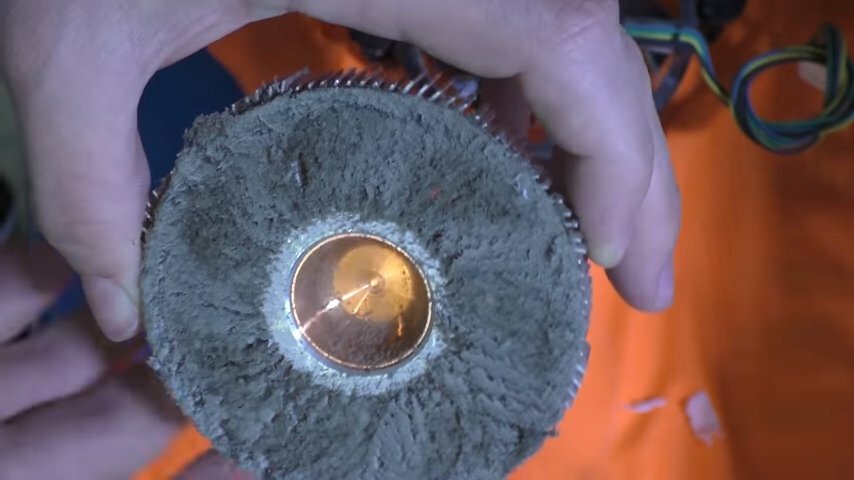 щетка для очистки дисков (ф 75 мм), щетка проволочная, щётка, текстурная щетка 75мм s-892, шлифовальный круг