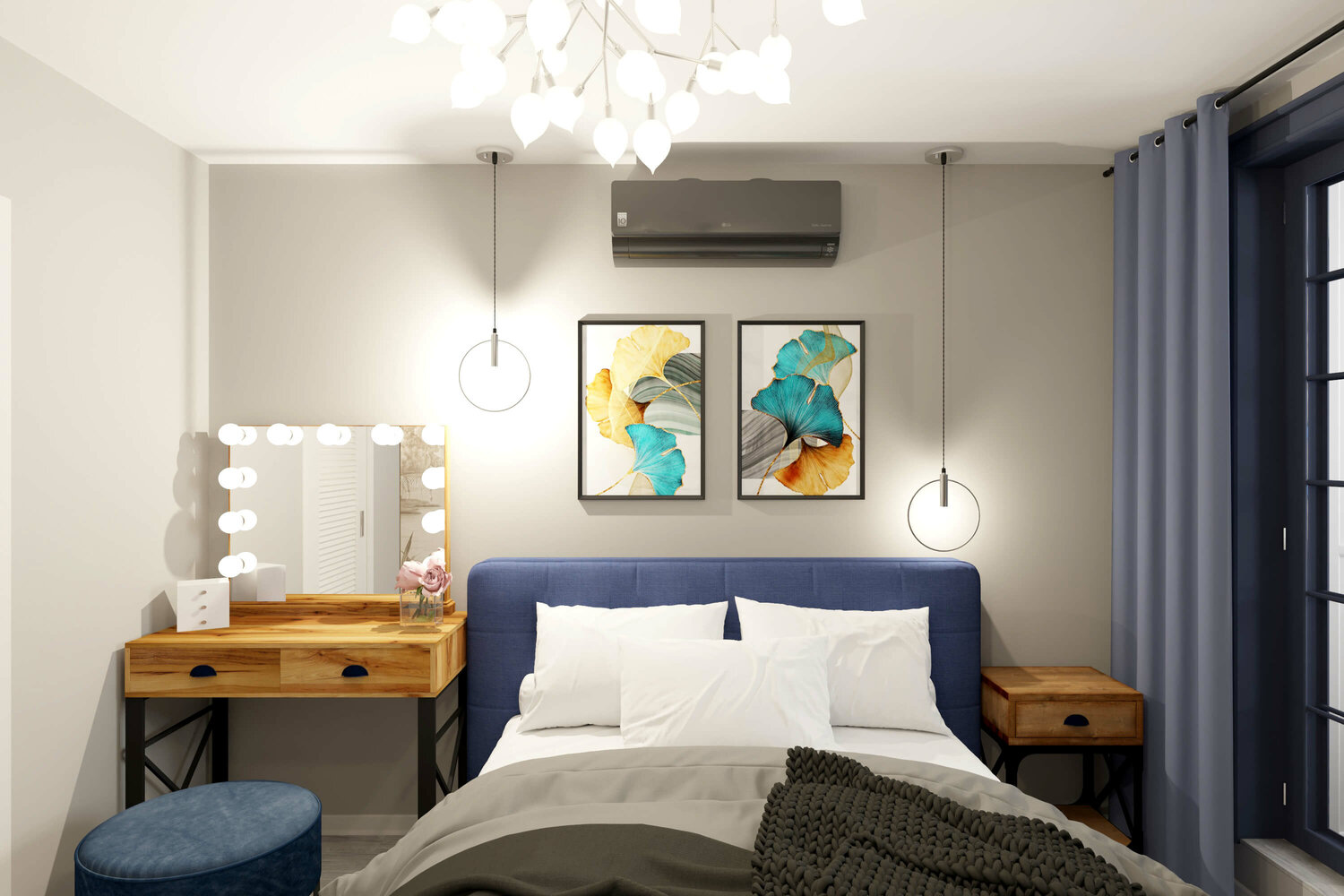 спальня идеи, интерьер спальни, постеры в интерьере спальни, дизайн спальни, спальня в стиле