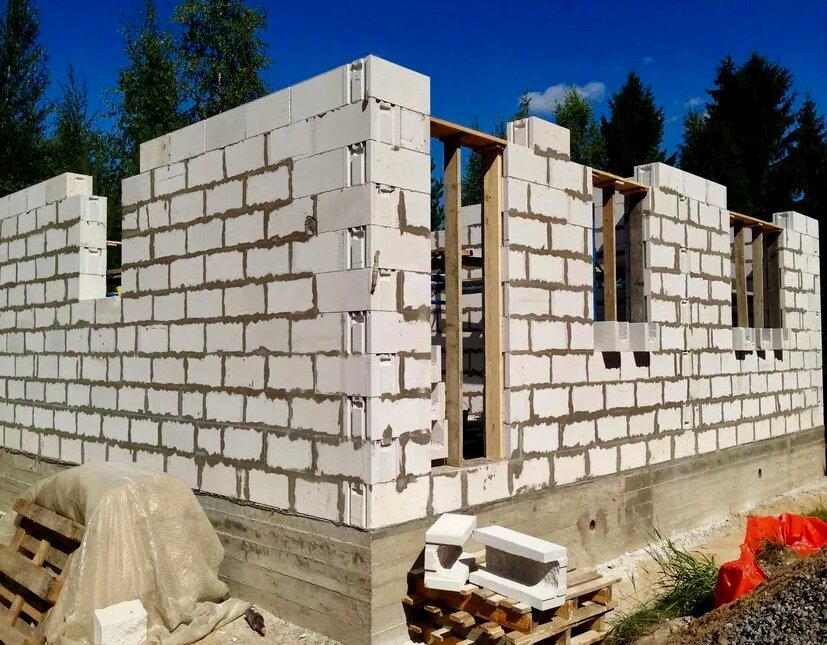 дом из газосиликатных блоков, кладка из пеноблоков, дом из газобетона, строительство домов из газобетона, дом из газобетонных блоков