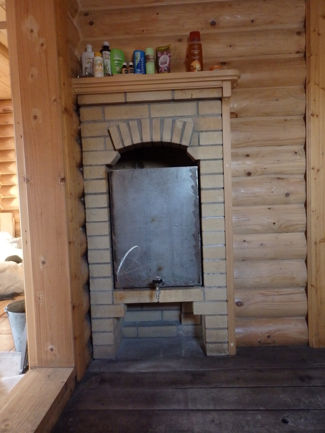 банная печь, кирпичная банная печь, порталы для банных печей, порталы для банных печей из кирпича, печь тройка для бани 06