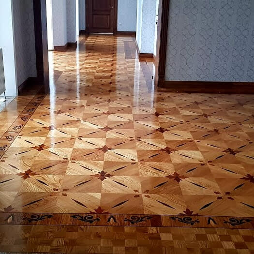 мозаичный паркет пол, модульный паркет, паркет, ламинат версаль под художественный паркет в интерьере, укладка паркета мозаика