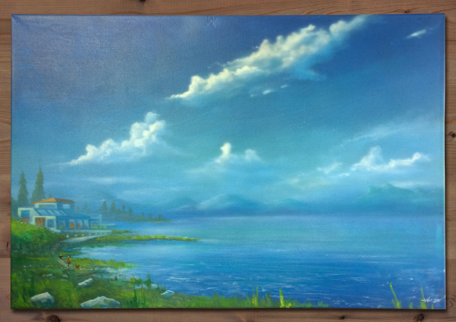 морской пейзаж, картина, морской пейзаж акрилом, масляная живопись, морские пейзажи маслом на холсте