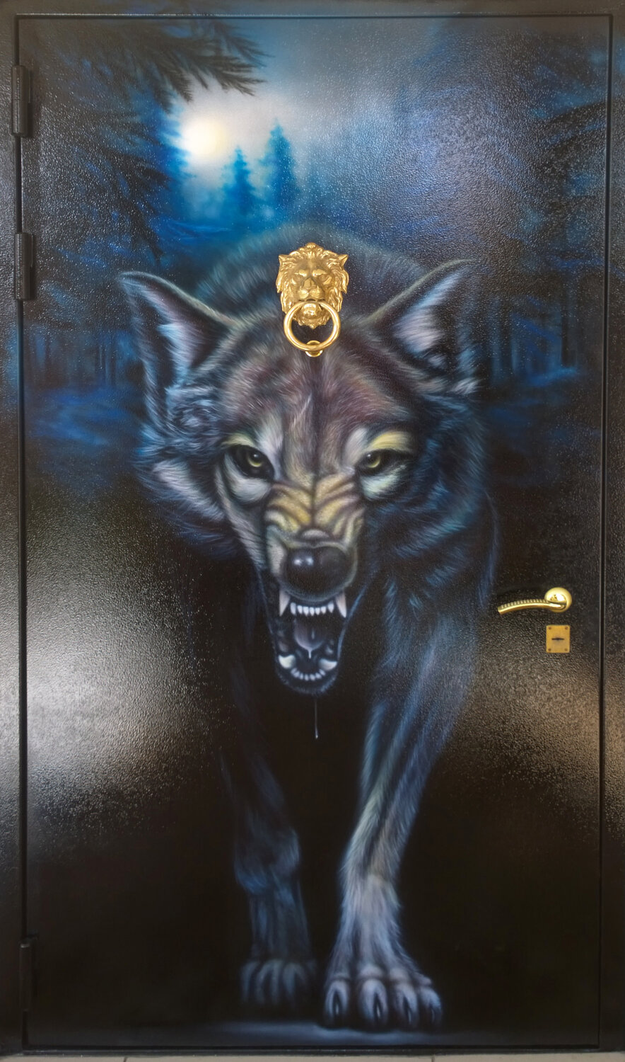 волк, волк живой злой, злой волк, картина, волк из темноты