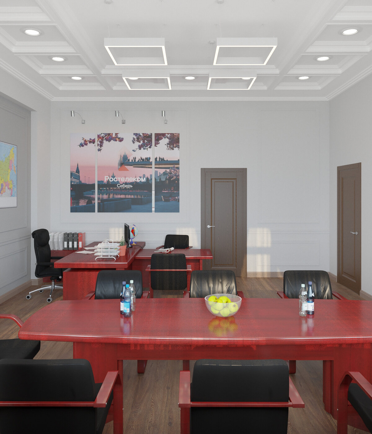 офис, конференц стол гарвард, конференц стол, интерьер, круглый стол для конференц зала