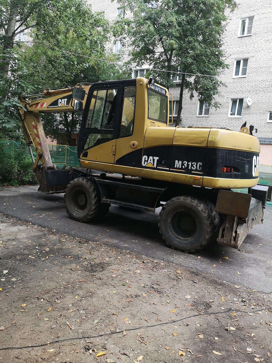 caterpillar m313c, экскаваторы caterpillar, caterpillar, катерпиллер 400 экскаватор колесный, колесные экскаваторы caterpillar m315d