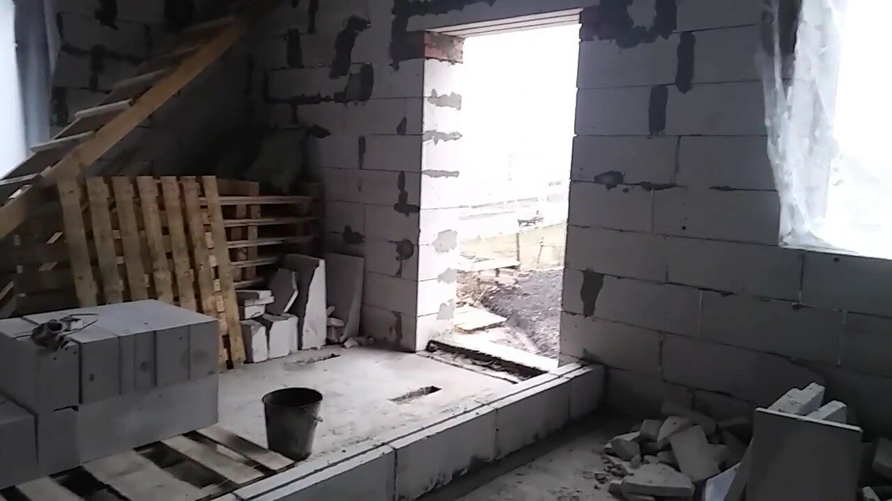 пеноблок, перегородки из газобетона 75 мм, газобетон, межкомнатные стены силикатный кирпич, мастерская из газобетона