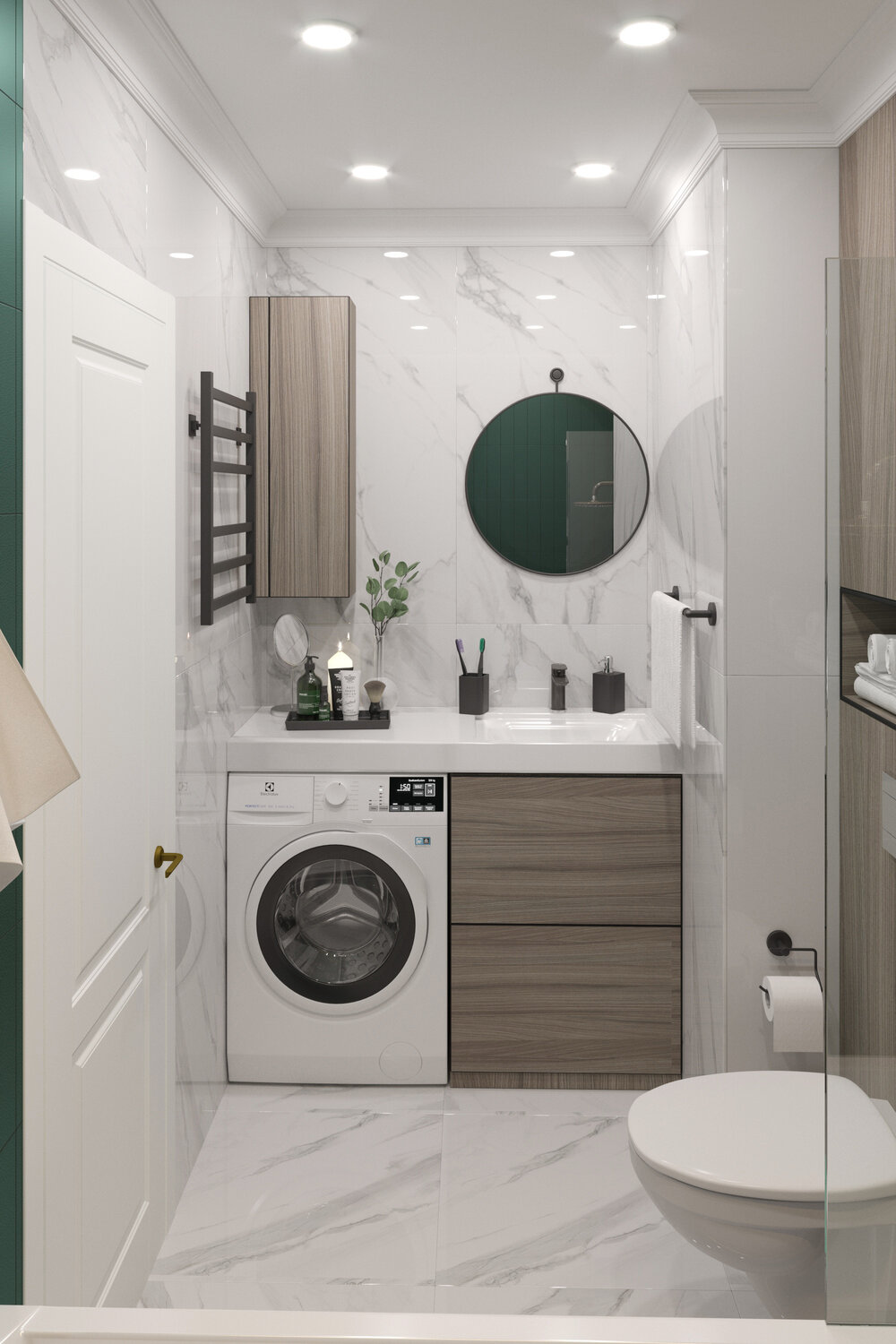 стиральная машинка в интерьере ванной, ванная со стиральной машиной дизайн, ванная с туалетом и стиральной машиной, ванная со стиральной машиной, шкаф для стиральной машины в ванной
