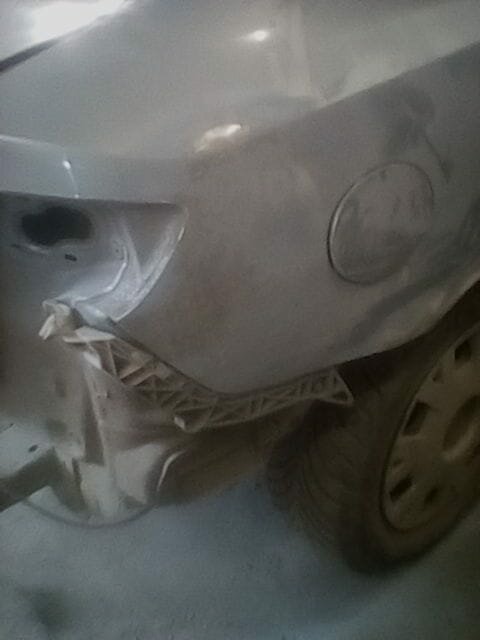 авто, автомобиль, бампер из полиуретана автомобиля, удар в заднее крыло, mitsubishi lancer 9 заднее крыло