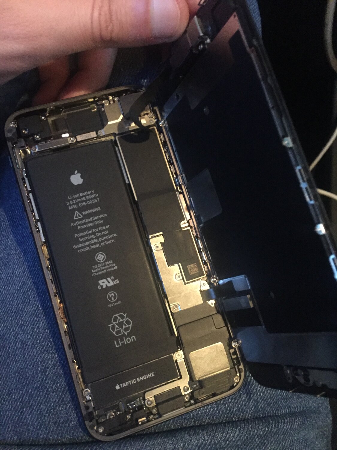 аккумулятор iphone 6, замена акб iphone 7, айфон 7 внутри, смартфон, iphone