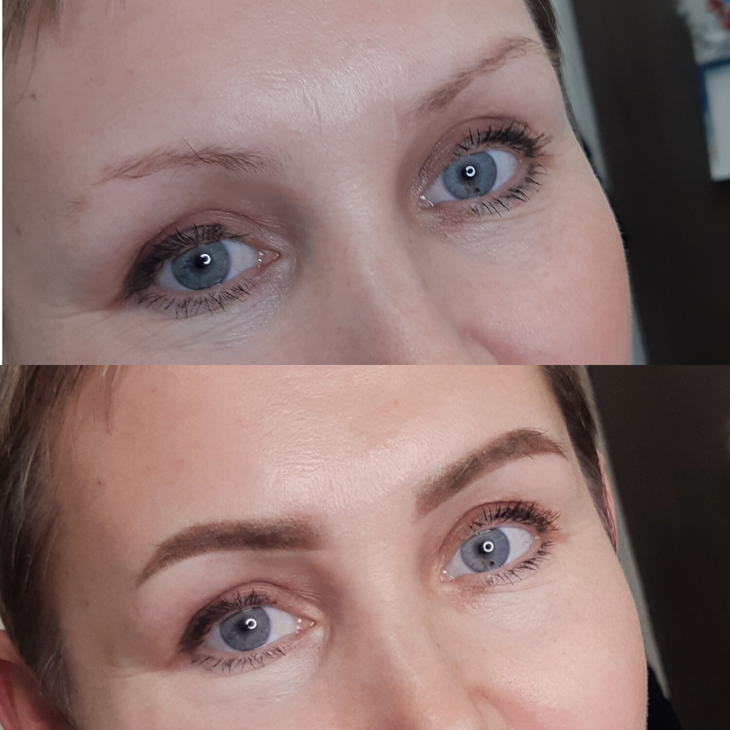 ламинирование тонких бровей, редкие брови, перманент, татуаж, пластика низких бровей