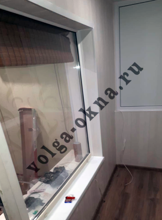 откосы из мдф панелей на балконе, окна, на балконе, остекление балконов и лоджий, соединительный профиль в окно и дверь балкона